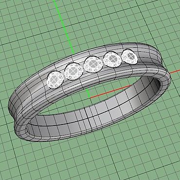 Материалы для творчества ручной работы. Ярмарка Мастеров - ручная работа 3D файл Кольцо (Об21) моделирование, визуализация, резьба по воску. Handmade.
