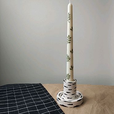 Для дома и интерьера ручной работы. Ярмарка Мастеров - ручная работа Подсвечник для столовой свечи. Handmade.