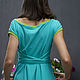 Knitted Turquoise Dress. Dresses. Алена Тимофеева (indeeza). My Livemaster. Фото №6