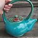 Teapot Turquoise, Teapots & Kettles, Bobrov,  Фото №1