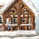 Шкатулка с миниатюрой "Дом деда Мороза". Новогодние композиции. Dom-v-miniature. Ярмарка Мастеров.  Фото №5
