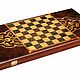 Backgammon Perm 'Marquetry', average 50. Backgammon and checkers. H-Present more, than a gift!. My Livemaster. Фото №4