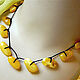 Amber. Beads 'Yellow bean' white amber. Necklace. Frollena II. Natural Baltic amber. My Livemaster. Фото №4