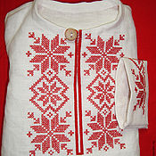 Одежда детская handmade. Livemaster - original item Russian embroidered shirt for a boy. Handmade.