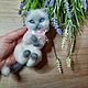 Заказать Войлочный котенок. l.akhmerova. Ярмарка Мастеров. . Войлочная игрушка Фото №3