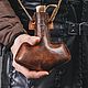 Order Celtic Embossed Leather Flask. Workshop Sokol. Livemaster. . Subculture Attributes Фото №3