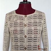 Одежда handmade. Livemaster - original item Cashmere! Silk! Jacket crochet 