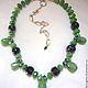 Elegant NECKLACE - EMERALDS, SAPPHIRES beads. Necklace. Dorida's Gems (Dorida-s-gems). Online shopping on My Livemaster.  Фото №2