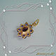 Pendant 'Chamomile (oval)' gold 585 with natural amethysts. Pendants. MaksimJewelryStudio. My Livemaster. Фото №5