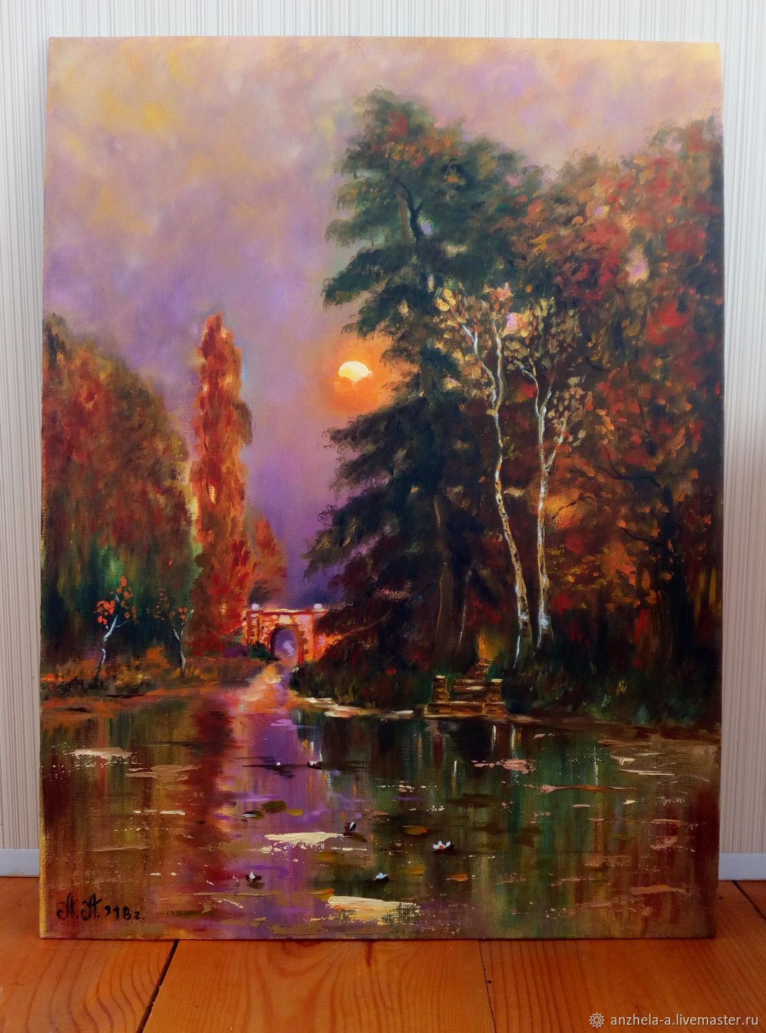 'Kiss of day and night ' oil on canvas 40/30, Pictures, Moscow,  Фото №1