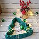 Заказать Вязаная корзинка в форме "Елочка". Knitted basket. Ярмарка Мастеров. . Корзины Фото №3