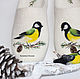 'Winter's tale. Titmouse' felted Slippers womens. Slippers. Bugrina Oksana. Online shopping on My Livemaster.  Фото №2