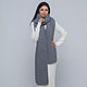 Grey long scarf large knit, Scarves, Moscow,  Фото №1