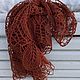 Chal de lino Borgoña. Shawls. IRINA GRUDKINA Handmade Knitwear. My Livemaster. Фото №6