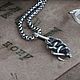 Mini Snake Pendant. The Medallion Of The Witcher. The Witcher silver, Pendant, Moscow,  Фото №1