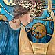 Order HIGH-quality reproduction in oil KLIMT, 'Music', 87/100cm, tube. Irina Bronnikova. Livemaster. . Pictures Фото №3