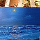 Картина ручной руботы Ночное море (Луна над морем). Картины. Марина Картины для души. Интернет-магазин Ярмарка Мастеров.  Фото №2