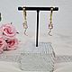 Серьги «Camellia». Серьги классические. Olga Kokina_jewelry. Ярмарка Мастеров.  Фото №4