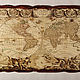 Wall mural 'Ancient Map'. Pictures. WoodBro. Online shopping on My Livemaster.  Фото №2