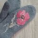 Mittens 'poppy flowers' felted. Mittens. silk and felt. Online shopping on My Livemaster.  Фото №2