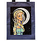 shopper: Moon Princess, Faux Suede, Blue Bag, Shopper, Moscow,  Фото №1