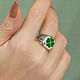 Кольцо с зеленой эмалью Good Luck. Кольцо-печатка. GEORY jewelry (GEORY). Интернет-магазин Ярмарка Мастеров.  Фото №2