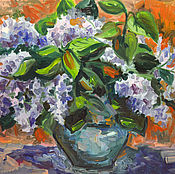 Картины и панно handmade. Livemaster - original item A bouquet of lilacs. Handmade.