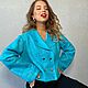 Felted jacket 'Blue turquoise', Suit Jackets, Verhneuralsk,  Фото №1