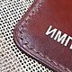 Кожаный бювар на стол руководителя "Форман". Настольные органайзеры. Андрей Иванович Порфиненко. Ярмарка Мастеров.  Фото №8