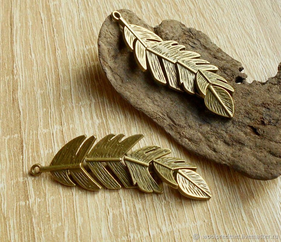 Подвеска Перо подвижное купить в интернет-магазине Ярмарка Мастеров по ...