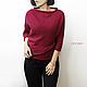  Asymmetric blouse with Bat Sleeve. Jumpers. CUTE-KNIT by Nata Onipchenko. My Livemaster. Фото №5
