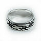 Order Ring with a black pattern. asgdesign. Livemaster. . Rings Фото №3