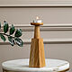 Order Ash candlestick in natural color, 21 cm. Foxwoodrus. Livemaster. . Candlesticks Фото №3