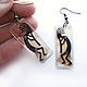 Transparent ethno-earrings 'Musicians' Jewelry resin. Earrings. AllaLu Design. Online shopping on My Livemaster.  Фото №2