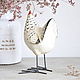 Chicken Provence made of concrete with painting on metal legs. Figurines. Decor concrete Azov Garden. My Livemaster. Фото №5