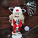 Рождественская кукла Marry Christmas, Интерьерная кукла, Бровары,  Фото №1