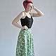 Order The skirt of the bell summer with green print. Skirt Priority (yubkizakaz). Livemaster. . Skirts Фото №3