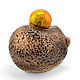 Ceramic figurine 'hedgehog with apple'. Figurine. aboka. My Livemaster. Фото №4