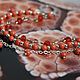 Multi-row bracelet with pink corals and rock crystal, Bead bracelet, Moscow,  Фото №1