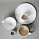 Комплект для приготовления кофе. Керамика ручной работы. Кружки и чашки. Lyuba-ceramika. Ярмарка Мастеров.  Фото №5