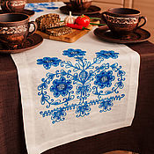 Русский стиль handmade. Livemaster - original item Linen path with Russian embroidery p. 40/90 fig.297. Handmade.