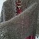 Заказать Косынка пуховая. Полушалок тёплый ажурный. Теплая накидка на плечи. 55. Пуховый ,,Рай' от Зинфиры (Orenbur). Ярмарка Мастеров. . Косынки Фото №3