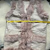 Одежда handmade. Livemaster - original item Tuscan sheepskin vest 48. Handmade.