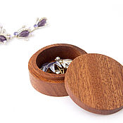 Сувениры и подарки handmade. Livemaster - original item Round wooden box. Handmade.