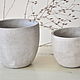 Pots Concrete Twigs Set of 2 Provence Country Style. Pots1. Decor concrete Azov Garden. My Livemaster. Фото №6