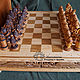 El ajedrez y la mesa de los Vikingos. Chess. WOODMELODY. Интернет-магазин Ярмарка Мастеров.  Фото №2