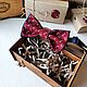 Бабочка галстук бордо. Бабочки. Bowtie-dandy. Ярмарка Мастеров.  Фото №6