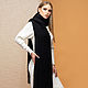Order Long black scarf with fringe. SHAPAR - knitting clothes. Livemaster. . Scarves Фото №3