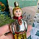 Винтаж: Мальчик в шарфе елочная игрушка СССР. Игрушки винтажные. Елочные игрушки из СССР. Ярмарка Мастеров.  Фото №4