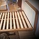 Кровать из массива дуба с кожаным изголовьем. Кровати. m16.wood. Ярмарка Мастеров.  Фото №5